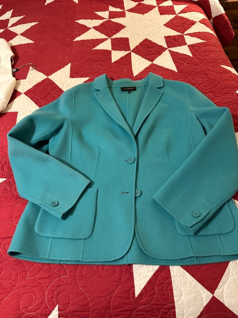 Talbots Turquoise Wool Blazer